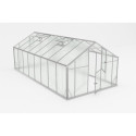 Serre de jardin 16,53m² en aluminium et polycarbonate 6mm Sanus XL16 – Gampre