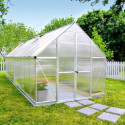 Serre de jardin en alu et polycarbonate 14,7m² Essence™ Silver – Canopia by Palram