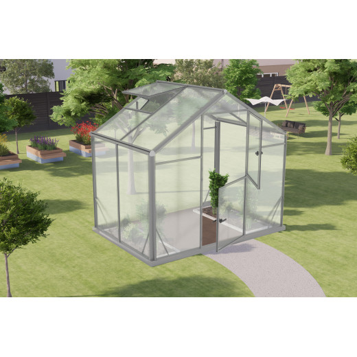 Serre de jardin 6,5m² en aluminium et polycarbonate 6mm Sanus UP! L3 – Gampre