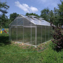 Serre de jardin 9,8m² en aluminium et polycarbonate 6mm Sanus UP! L10 – Gampre