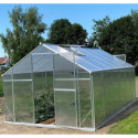 Serre de jardin 12,5m² en aluminium et polycarbonate 6mm Sanus UP! XL12 – Gampre