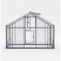 Serre de jardin Hybrid 14,5m² en verre trempé et polycarbonate Sanus UP! XL15 – Gampre