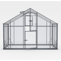 Serre de jardin Hybrid 18,6m² en verre trempé et polycarbonate Sanus UP! XL18 – Gampre