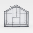 Serre de jardin 7,92m² en aluminium noir et verre trempé Sanus UP! L8 - Gampre