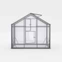 Serre de jardin 7,92m² en aluminium noir et verre trempé Sanus UP! L8 - Gampre