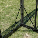 Serre de jardin 9,8m² en aluminium noir et verre trempé Sanus UP! L10 - Gampre
