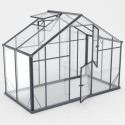 Serre de jardin 4,35m² en aluminium noir et verre trempé Sanus UP! XL4 - Gampre