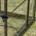 Serre de jardin 6,38m² en aluminium noir et verre trempé Sanus UP! XL7 - Gampre