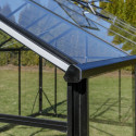 Serre de jardin 6,38m² en aluminium noir et verre trempé Sanus UP! XL7 - Gampre