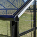 Serre de jardin 8,41m² en aluminium noir et verre trempé Sanus UP! XL9 - Gampre