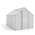 Serre de jardin Comet 6,2m² en aluminium anodisé et polycarbonate 4mm - Vitavia