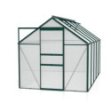 Serre de jardin Comet 6,2m² en aluminium émeraude et polycarbonate 4mm - Vitavia
