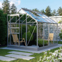 Serre de jardin Planet 5m² en aluminium anodisé et verre de sécurité 3mm - Vitavia