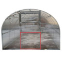 Porte à l'arrière de la serre Baltic LT pour une ventilation optimale