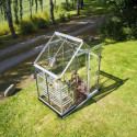 Serre de jardin 2,5m² en alu et verre trempé Icon 6 - Halls