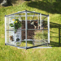 Serre de jardin 2,5m² en alu et verre trempé Icon 6 - Halls