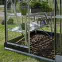 Serre de jardin 2,5m² en alu et verre trempé Icon 6 - Halls