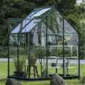 Serre de jardin 2,5m² en alu vert et verre horticole Icon 6 - Halls