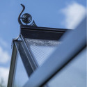 Serre de jardin 2,5m² en alu noir et polycarbonate Icon 6 - Halls
