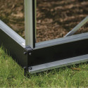 Serre de jardin 3,7m² en alu et verre trempé Icon 6 - Halls