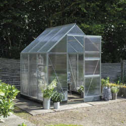 Serre de jardin 3,7m² en alu et polycarbonate Icon 6 - Halls
