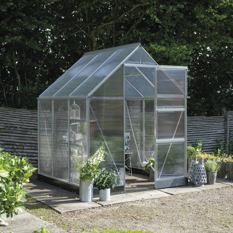 Serre de jardin 3,7m² en alu et polycarbonate Icon 6 - Halls