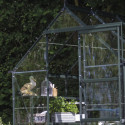 Serre de jardin 3,7m² en alu vert et verre horticole Icon 6 - Halls