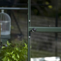 Serre de jardin 3,7m² en alu vert et verre trempé Icon 6 - Halls