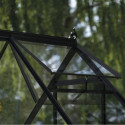 Serre de jardin 3,7m² en alu noir et verre trempé Icon 6 - Halls