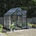 Serre de jardin 3,7m² en alu noir et polycarbonate Icon 6 - Halls