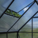 Serre de jardin 3,7m² en alu noir et polycarbonate Icon 6 - Halls