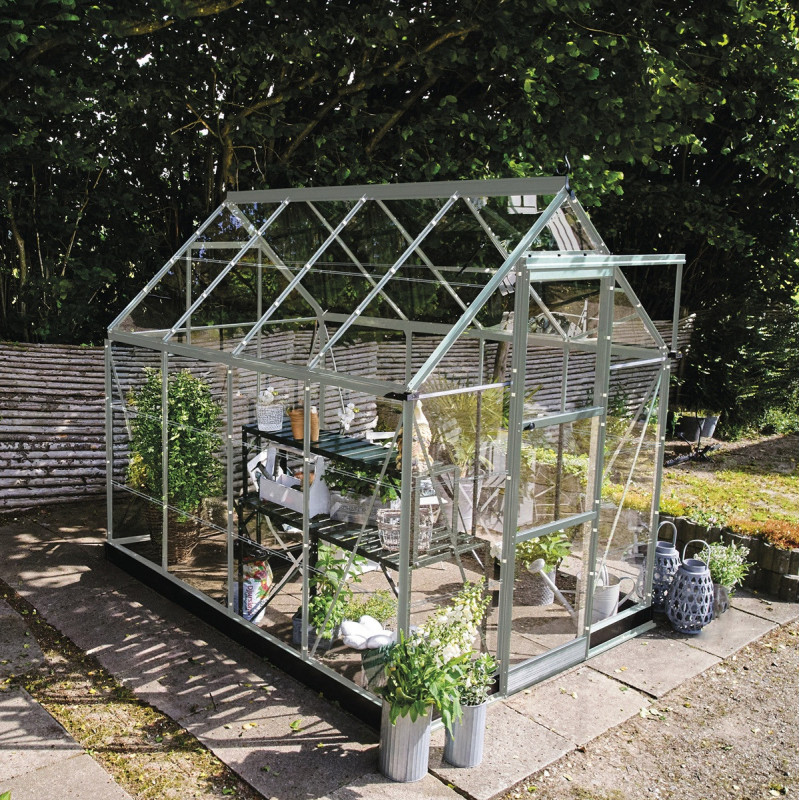 Serre de jardin 4,9m² en alu et verre horticole Icon 6 - Halls