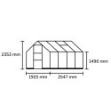 Serre de jardin 4,9m² en alu et verre horticole Icon 6 - Halls