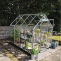 Serre de jardin 4,9m² en alu et verre trempé Icon 6 - Halls