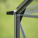 Serre de jardin 4,9m² en alu et verre trempé Icon 6 - Halls