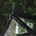 Serre de jardin 4,9m² en alu noir et verre horticole Icon 6 - Halls
