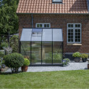 Serre de jardin 4,9m² en alu noir et polycarbonate Icon 6 - Halls
