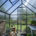 Serre de jardin 4,9m² en alu noir et polycarbonate Icon 6 - Halls
