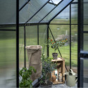 Serre de jardin 4,9m² en alu noir et polycarbonate Icon 6 - Halls