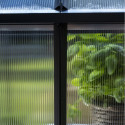 Serre de jardin 4,9m² en alu noir et polycarbonate Icon 6 - Halls