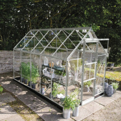 Serre de jardin 6,1m² en alu et verre horticole Icon 6 - Halls