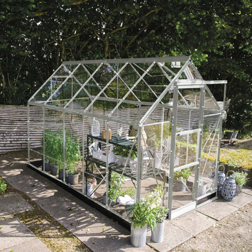 Serre de jardin 6,1m² en alu et verre horticole Icon 6 - Halls