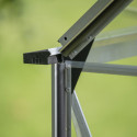 Serre de jardin 6,1m² en alu et verre trempé Icon 6 - Halls