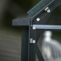 Serre de jardin 6,1m² en alu vert et verre horticole Icon 6 - Halls