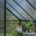 Serre de jardin 6,1m² en alu noir et polycarbonate Icon 6 - Halls