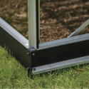 Serre de jardin 8,1m² en alu et verre trempé Icon 8 - Halls