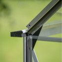 Serre de jardin 8,1m² en alu et verre trempé Icon 8 - Halls