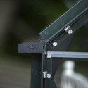 Serre de jardin 8,1m² en alu vert et verre horticole Icon 8 - Halls