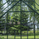 Serre de jardin 8,1m² en alu vert et verre horticole Icon 8 - Halls