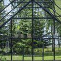Serre de jardin 8,1m² en alu noir et verre horticole Icon 8 - Halls
